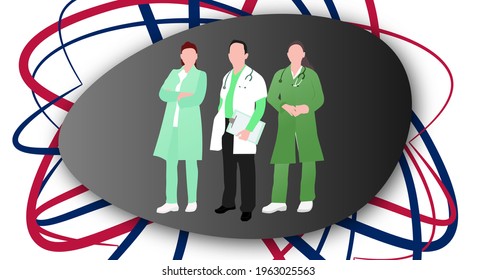 Emergency medical services week vector illustration.