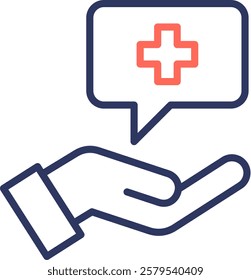 Emergency Medicine Icon Outline Vector Illustration