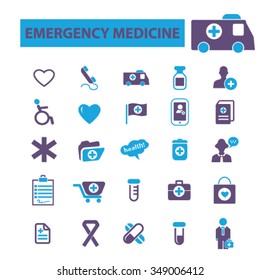 Emergency Department Hospital Icons Stock Vector (Royalty Free) 322779275