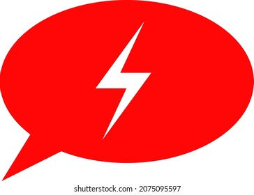 Icono de mensaje de emergencia con estilo plano. Imagen de icono de mensaje de emergencia vectorial aislado en un fondo blanco.