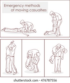 emergency methods of moving casualties