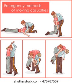 emergency methods of moving casualties