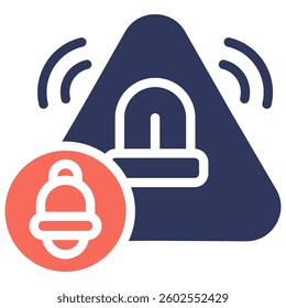 Emergency Notification Icon Element For Design And Vector