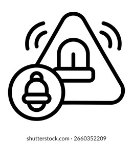 Icon-Element für Notfallbenachrichtigung für Design und Vektor