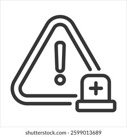Emergency Outline Icon Vector Illustration
