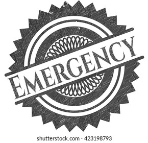 Emergency pencil emblem