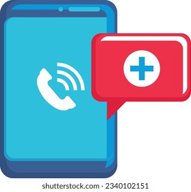 emergency phone on a white background