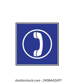 emergency phone, pay phone, 112 emergency phone vector icon