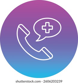 Emergency Phone vector icon. Can be used for printing, mobile and web applications.