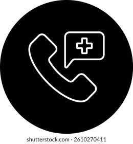 Emergency Phone vector icon. Can be used for printing, mobile and web applications.