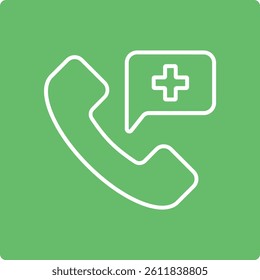 Emergency Phone vector icon. Can be used for printing, mobile and web applications.