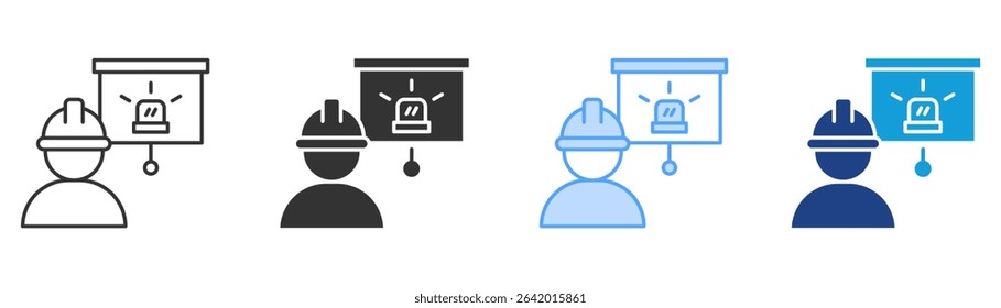Emergency Plan Icon Set Multiple Style Collection