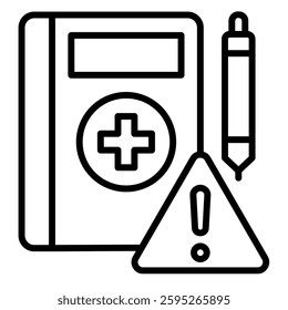 Emergency Preparedness icon line vector illustration