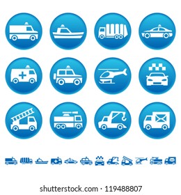 Emergency Rescue And Other Special Transportation Icons