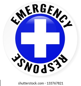 Emergency Response Badge ( Blue )