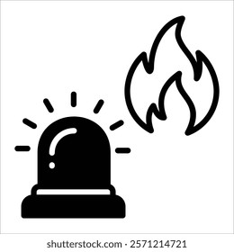 Emergency Response Icon Element For Design