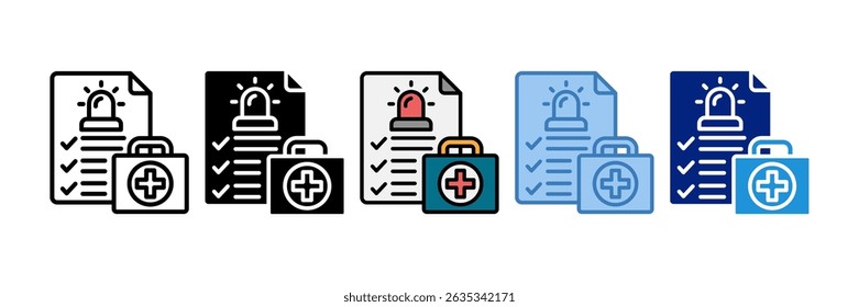 Elemento de icono de respuesta de emergencia para diseño