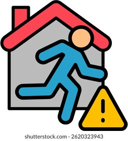 Emergency Response Icon Lineal Color Vector Illustration