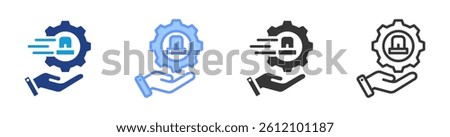 Emergency Response icon set multiple style collection