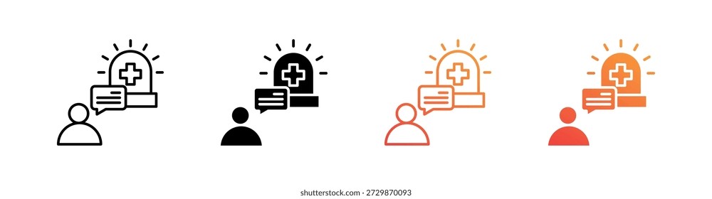 Emergency Response Multiple Style Icon Set