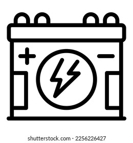Emergency room battery icon outline vector. Medical doctor. Nurse care