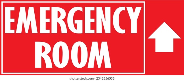 Pasos vectoriales direccionales de la sala de emergencias