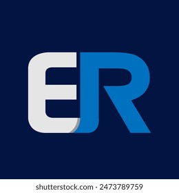 emergency room ER logo Medical international symbols Vector illustration
