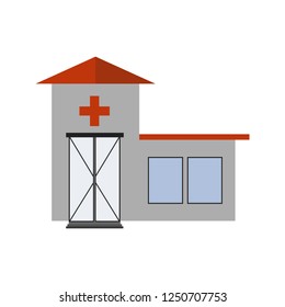 Emergency room Flat multi color icon 