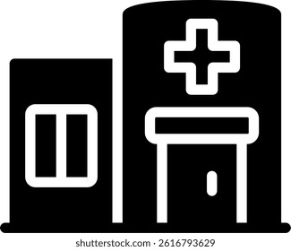 Emergency Room Glyph Vector Icon Design