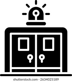 Emergency Room Icon Glyph Vector Illustration