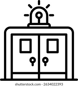 Emergency Room Icon Line Vector Illustration