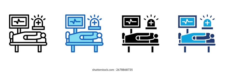 Emergency Room icon Multi Style Vector Illustration