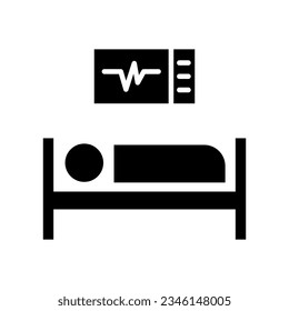 emergency room
 icon signs set on white background
