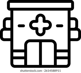 Emergency Room Line Vector Icon Design