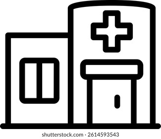 Emergency Room Line Vector Icon Design