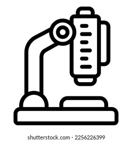 Emergency room microscope icon outline vector. Clinic medicine. Care nurse