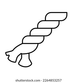 Emergency rope Vector Icon easily modify

