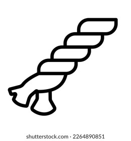 Emergency rope Vector Icon easily modify

