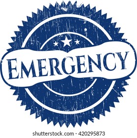 Emergency rubber seal with grunge texture