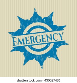 Emergency rubber stamp