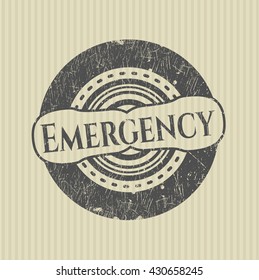 Sello de goma de emergencia con textura gruesa