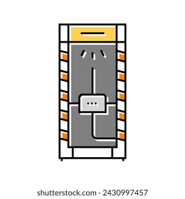 emergency safety shower engineer color icon vector. emergency safety shower engineer sign. isolated symbol illustration