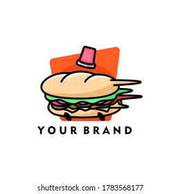 EMERGENCY SANDWICH WITH FAST MOTION LOGO