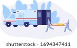 Emergency service ambulance rescue vector illustration. Dangerous job in protection and security services, professionals and volunteers cartoon character. Emergency concept