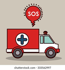 emergency service design, vector illustration eps10 graphic 