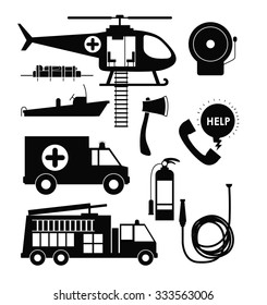 emergency service design, vector illustration eps10 graphic 