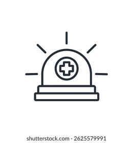 emergency service icon. vector.Editable stroke.linear style sign for use web design,logo.Symbol illustration.