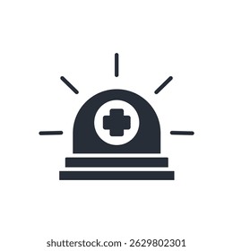 emergency service icon. vector.Editable stroke.linear style sign for use web design,logo.Symbol illustration.