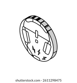 emergency services alert isometric icon vector. emergency services alert sign. isolated symbol illustration