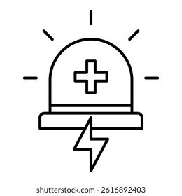Emergency Services Icon. Visual representation of emergency services used in HVAC and home service contexts